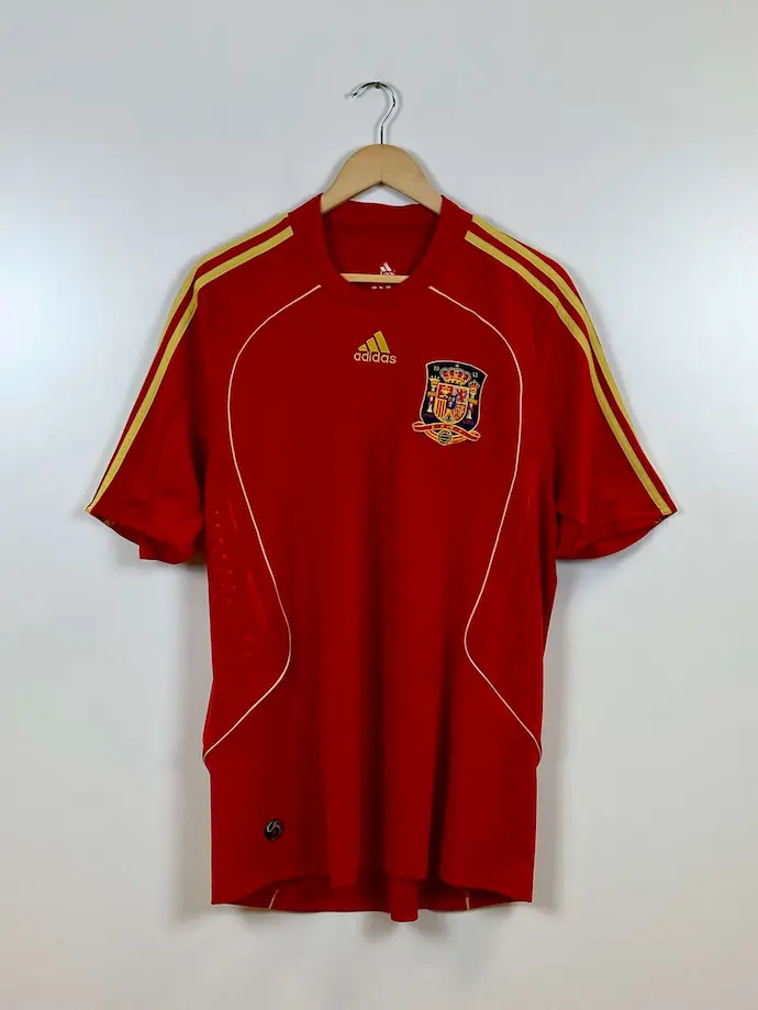 camiseta-futbol-vintage-españa-roja-eurocup-delante